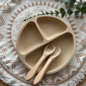 Beige étkező szett – Lapos